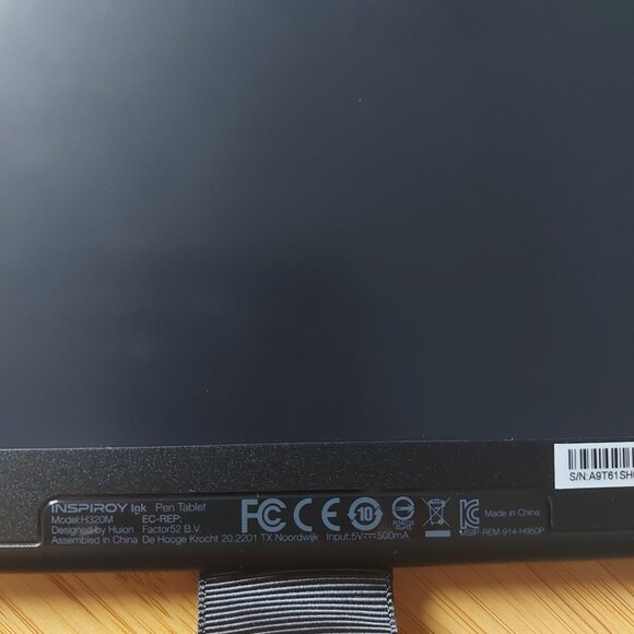 Black Huion Inspiroy Ink H320M Dual Drawing Tablet + LCD Writing Bougie Board - Picture 9 of 13